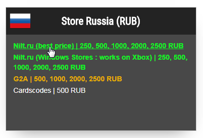 Comment acheter une carte cadeau Xbox Live Russe sur Nilt - Xbox Store  Checker