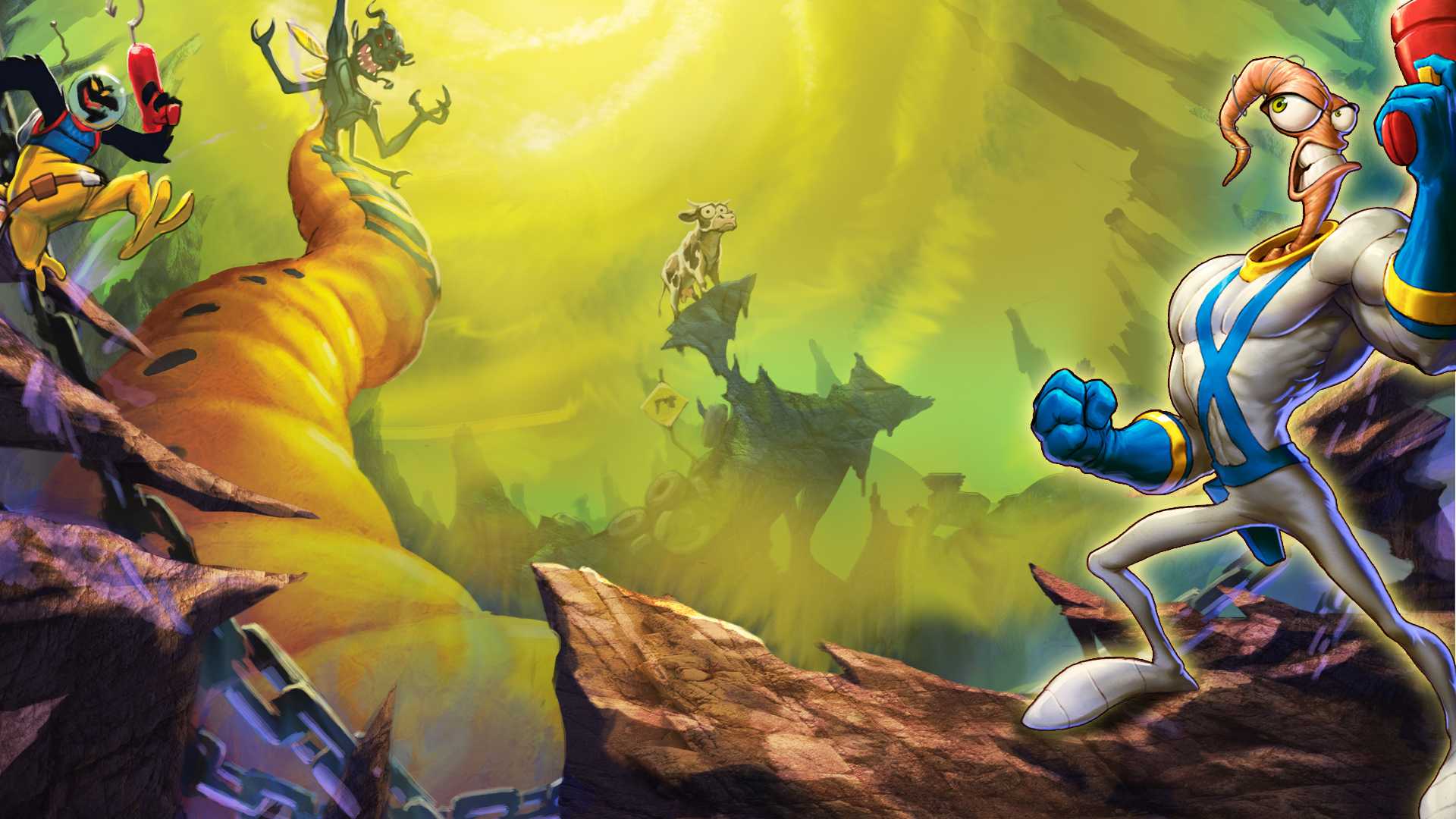 Earthworm jim ps3. Червяк Джим. Earthworm Jim игра. Червяк Джим 2. Earthworm Jim 1994.