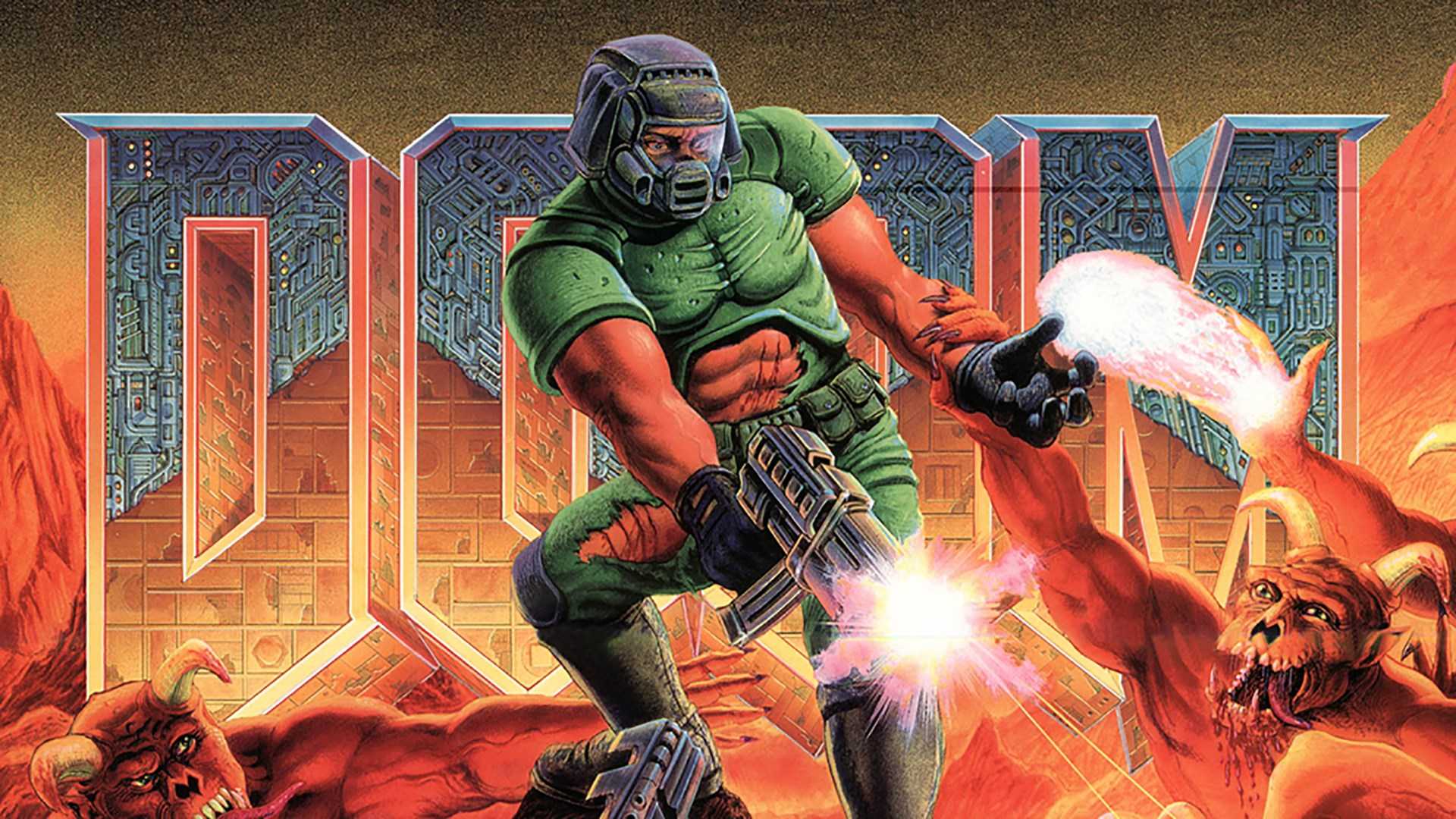 Музыка из игры doom. Дум игра 1993. Doom 1993 poster.