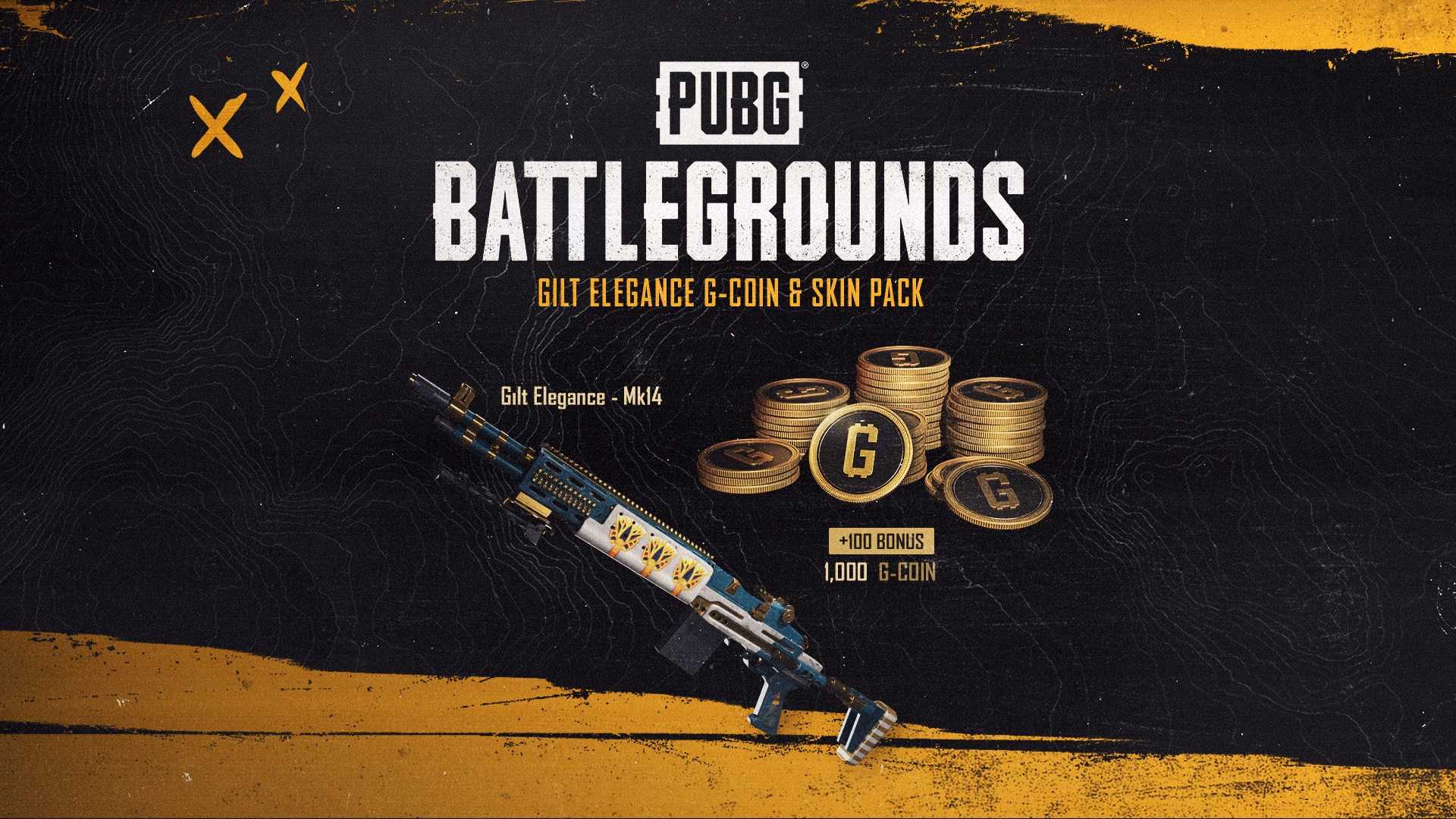 Купить PUBG - GILT ELEGANCE G-COIN & SKIN PACK+1,000 G-Coin (+100 Bonus) -  Xbox Store Checker